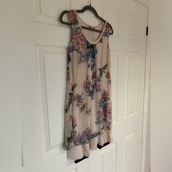 CARLA CONTI VINTAGE 100% ITALIAN SILK DRESS SIZE  MEDIUM - Picture 3 of 7